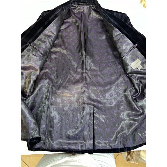 Men's Navy Blue Martin Gordon Cotton and Viscose Jacket Blazer Size Large - Picture 8 of 9